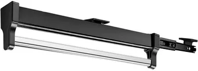 Immagine prodotto di Asta appendiabiti estensibile, regolabile a 397 mm, nera