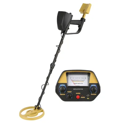 Produktbild von Wasserdichter 1,28 kg Professioneller Metalldetektor mit Kopfhöreranschluss, zwei 9V Batterien - DETECTOPRO