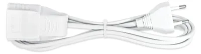 Produktbild von Verlängerungskabel 4M H03Vvh2-F 2X0.75Mm2 Weiss