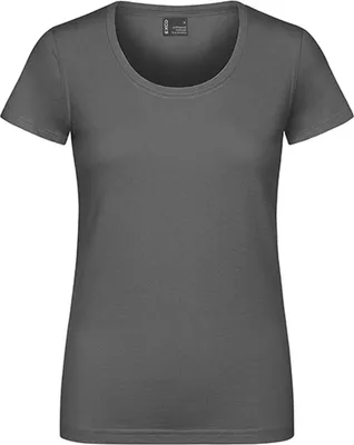 Immagine prodotto di EXCD by Promodoro 3075 | T-shirt donna, single jersey - Colore: Grigio acciaio - Taglia: 3XL