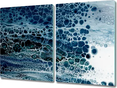 Produktbild von Coloray Schneidebrett Herdabdeckplatte 2x40x52 cm Kochplattenabdeckung Hackbrett Küchenbrett - Aquarell