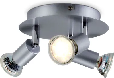 Produktbild von Deckenstrahler - 8,7W, 780lm, LED, schwenkbar, GU10, warmweiß, silberfarbig