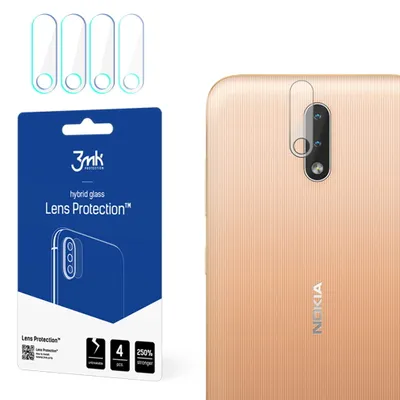Produktbild von 3mk Hybridglas Lens Protection für Nokia 2.3 Kamera Objektiv Kameralinse 0,16mm 6H (4 Stück)