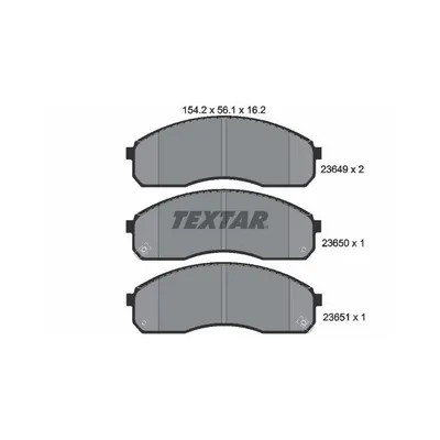 Produktbild von Textar Bremsbeläge vorne für Kia Carnival I II Pregio 2,5-2,9 + V6 CRDi TCi D T