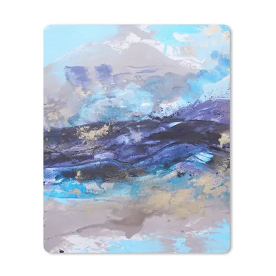 Produktbild von MuchoWow® Mauspad Mousepad Abstrakt - Grau - Blau - Farbe 19x23 cm - Mousepads - Maus Mat - Pad - Mausunterlage - Mauspads - Spielen