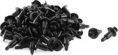 Produktbild von 50 Stk. 11mm x 5mm Schwarz Kunststoff Niet Stossstange Auskleidung Befestigung Nieten Clips de