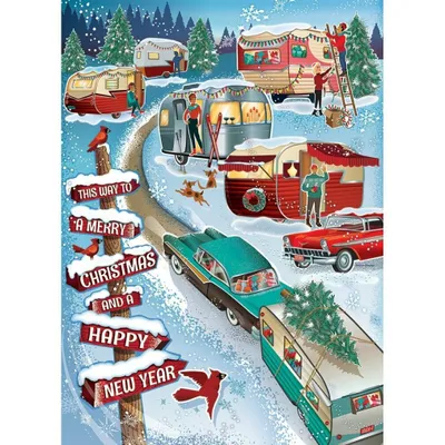 Zdjęcie produktu dla Cobble Hill Christmas Campers, 1000 szt.