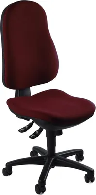 Produktbild von Topstar Bürodrehstuhl Support® SY ohne Armlehnen, bordeaux