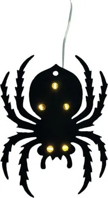 Obrázok produktu pre Dekoračný závesný pavúk s LED – cca 15 cm