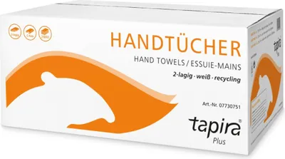 Produktbild von Tapira Handtuchpapier Plus 250 x 330 mm C-Falz weiß
