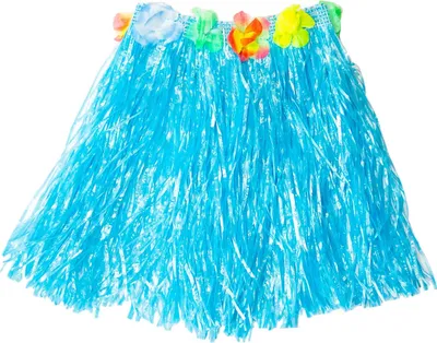 Produktbild von Oblique Unique Hula Rock Hawaii-Rock Damen Hawaii Party Beachparty Fasching Karneval Mottoparty - blau