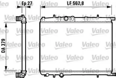 Produktbild von VALEO Kühler, Motorkühlung  732909