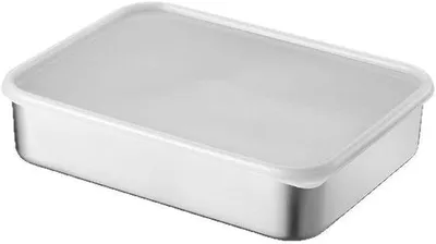 Produktbild von Roestvrijstalen Fritteusenschaal mit Abluftfunktion - mit Ablaufschild - Oelborstel - 2 Silikonhandhaltern - ideale Zubehörteile - 20 x 15,3 x 5 cm