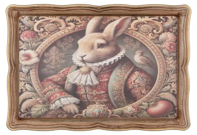 Obrázok produktu pre Clayre & Eef Podnos 31 x 22 x 2 cm, béžový, plast