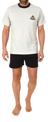 Produktbild von Normann Herren Schlafanzug kurzarm Shorty Pyjama ; hellgrau , 50