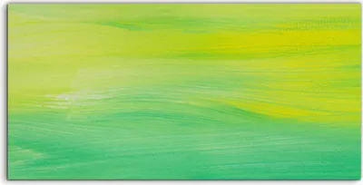Produktbild von Coloray Acrylbild 120x60  Wandbild Acrylbilder Kunst grün Aquarell Abstrakt