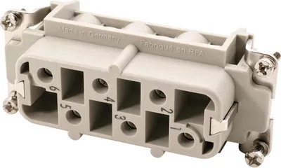 Immagine prodotto di HARTING Han 6HsB Inserto femmina (F) Connessione a vite, 6 poli + PE 400 V/690 V, 35 A - 1 pezzo