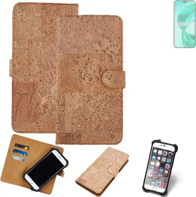 Produktbild von K-S-Trade Hülle kompatibel mit Honor 90 Smart  Kork Handyhülle Cover  Schutzhülle TPU Case Bumper in Hellbraun, (1x)