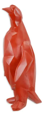 Produktbild von Figur Skulptur Pinguin, rot Replikat Retro Design Dekoration