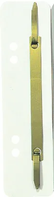 Produktbild von Heftstreifen kurz PP mit Metalldeckleiste VE=100x25 Stück weiß