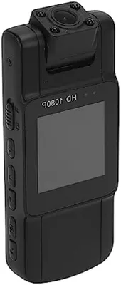 Zdjęcie produktu dla Przenośna kamera bodycam - Mini kamera - Nagrywanie wideo - Obrotowa o 180 stopni - Wyświetlacz 1,54 cala - Czarna