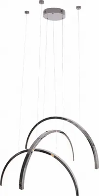 Productafbeelding van LED-kandelaar TRIO, zwart chroom, 63W, warm wit licht, 5040lm, metaal, afmetingen: 180x80x80cm, IP20, Maxlight