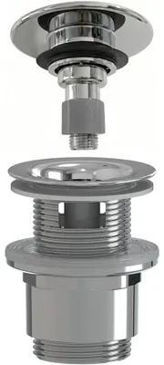 Obrázek produktu pro CERANO - Umyvadlová výpusť - 5/4“ click-clack s přepadem - neuzavíratelná - plast - 35/50mm - chrom