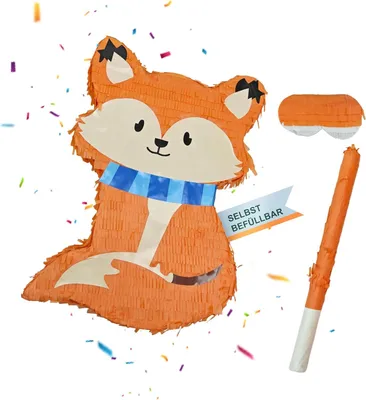 Produktbild von Piñata für Kinder – Stöcke und Masken – Party-Piñata – Geburtstag