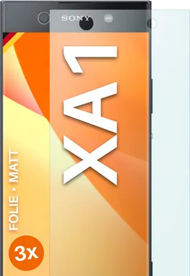 Produktbild von moex® 3x Schutzfolie kompatibel mit Sony Xperia XA1 - Displayschutzfolie Anti Reflex Folie, Matt