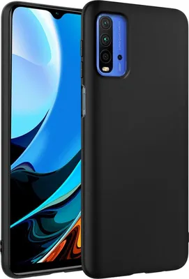 Obrázok produktu pre Silikónové puzdro pre Xiaomi Redmi 9T Protective Cover Matt Black Backcover Puzdro na mobilný telefón