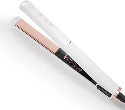 Produktbild von Original tourmaline ceramic coated hair straightener, 1 inch hair straightener and curler 2 in 1, dual voltage, 30 seconds heating up to 232°C