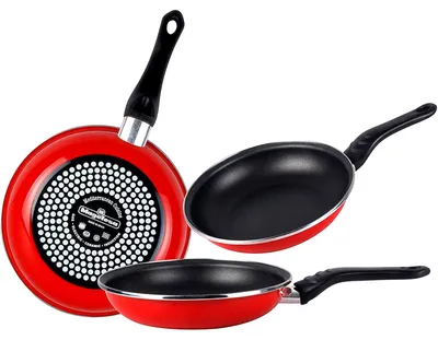 Produktbild von Set 3 Bratpfannen 18-20-24cm, Induktion, PFOA-Free Antihaftbeschichtung