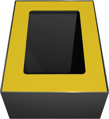 Produktbild von Deckel für modulare Abfalltrennanlage mit 60 Liter | HxBxT 2x25,5x33cm | Gelb