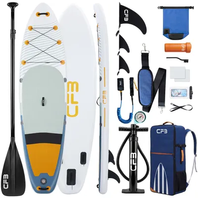 Produktbild von CFB Stand Up Paddle Board XL 335x86x15 cm, mit 86 cm Standfläche & großem EVA-Deckpad,12 tlg., Komplett-Set, SUP Board für Anfänger, 140 kg Traglast