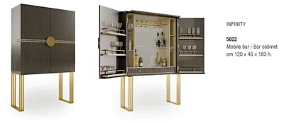 Produktbild von Vitrine Wohnzimmer Designer Regal design Möbel Anrichte Schrank Bar Barschrank
