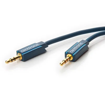 Produktbild von ClickTronic 10m MP3 Audio, 3.5mm, 3.5mm, Gold
