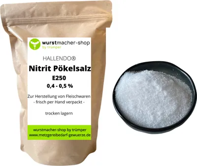 Produktbild von Nitritpökelsalz Pökelsalz 500g - 0,4 - 0,5% E250 zur Herstellung von Fleischwaren | wurstmacher-shop by trümper