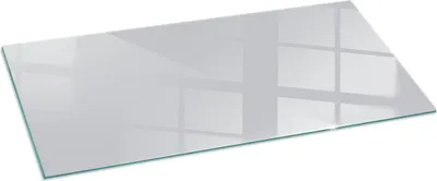 Obrázek produktu pro Skleněný podlahový panel 125x50 cm - Skleněný krbový panel - Skleněný krbový panel - Ochranné sklo - Ochranný panel proti jiskrám - Skleněný podlahový panel proti ohni - Tepelná ochrana - Ochrana podlahy ze skla - Barva šedá