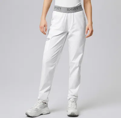 Produktbild von Schlupfhose mit Comfort-Gummizug, weiß, S : S : 52% Baumwolle 45% Polyester 3% Elasthan : weiß