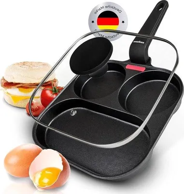 Produktbild von Famanu Bratpfanne mit Deckel 21 cm - Antihaftbeschichtung, für alle Herdarten