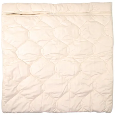 Kisseninlett 45x45 cm mit Reißverschluss, Bio-Baumwolle, dreilagig