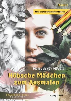 Produktbild von Hübsche Mädchen zum Ausmalen Malbuch für Mädels