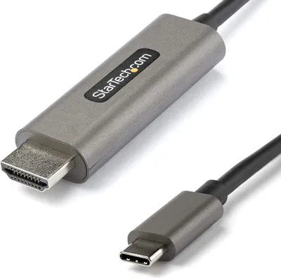 Immagine prodotto di StarTech.com Cavo da USB C a HDMI 4K a 60 Hz con HDR10, adattatore video da USB C a HDMI 2.0b Ultra HD 4K, convertitore da USBC a HDMI HDR per monitor/display, modalità alternativa DP 1.4 HBR3, CDP2HDMM2MH
