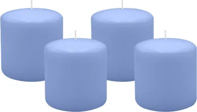 Produktbild von 4er Set Adventskranzkerzen Flieder Ø 100 x 100 mm