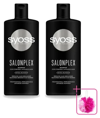 Image de 2 x Shampoo Syoss Salonplex - Protection pour cheveux colorés - 440 ml - Pack économique - 2 pièces