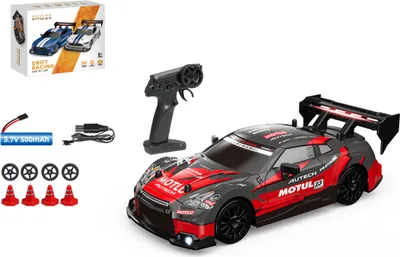 Produktbild von ENOZE 8601 8602 RTR 1/24 2.4G 4WD 30km/h Drift RC Auto GTR Hochgeschwindigkeitsrennen LED-Licht Straßenfahrzeuge Modelle Spielzeug, GTR Rot