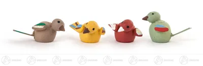 Zdjęcie produktu dla Miniaturowe ptaszki (4) Wysokość ok. 1 cm NOWOŚĆ
