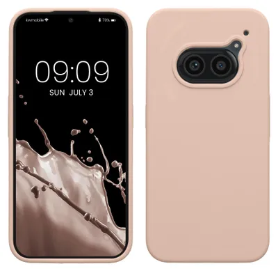 Produktbild von kwmobile Handyhülle für Nothing Phone 2a / Phone 2a Plus Hülle - Case Silikon - Kabelloses Laden - Schutzhülle Cover in Coconut Swirl