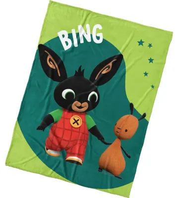 Zdjęcie produktu dla Kocyk dziecięcy Zajączek Bing i przyjaciel Flop 150x200 cm