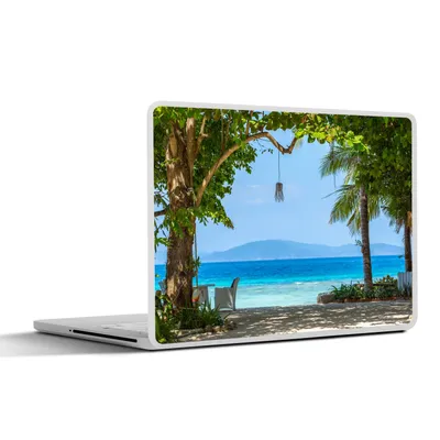 Produktbild von MuchoWow® Laptop Aufkleber Sticker Cover Tropisch - Strand - Meer 32.5x23.5 cm - Sticker für Laptop - Selbstklebend